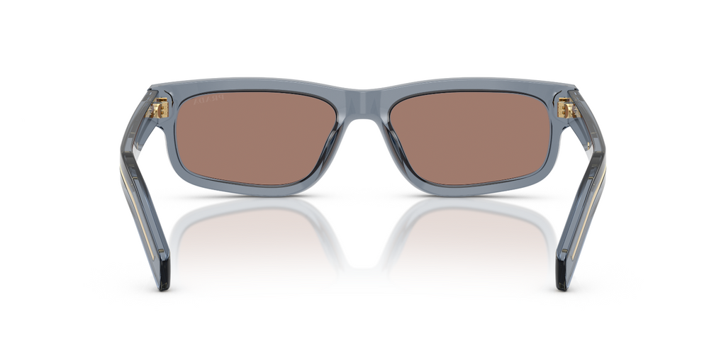 Prada sunglasses PR B11S Transparent ocean Brown Mirror Internal Grey (view 5)