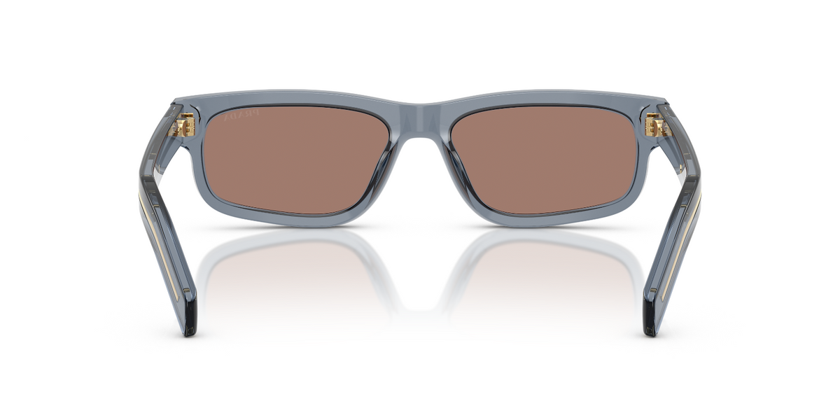 Prada sunglasses PR B11S Transparent ocean Brown Mirror Internal Grey (view 5)