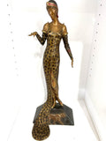 Erte Treasure in Bronze Julietta Bronze Sculpture Statue with paperwork (view 1)