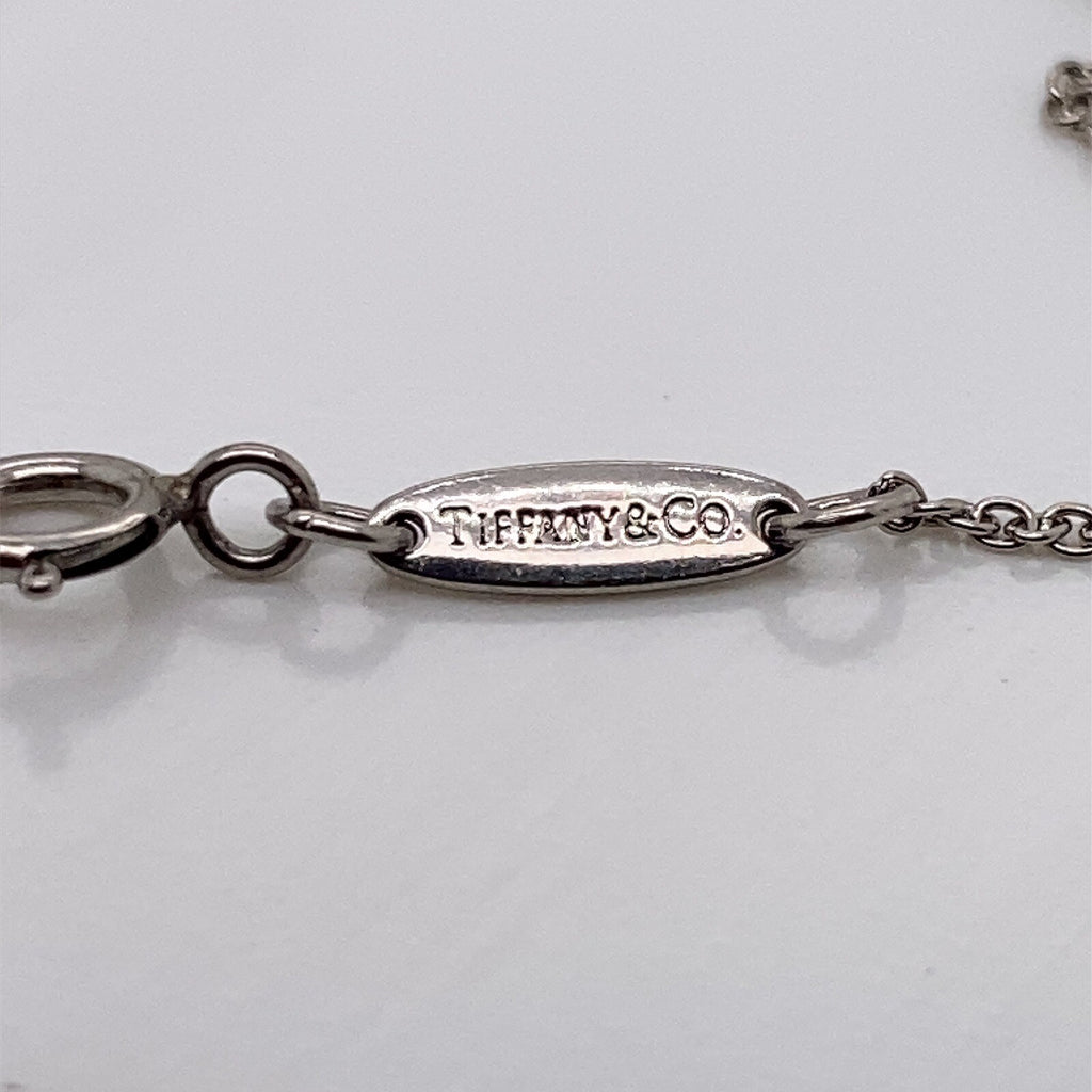 Tiffany & Co. Elsa Peretti Platinum Crystal Quartz Tear Drop Pendant Necklace (view 5)