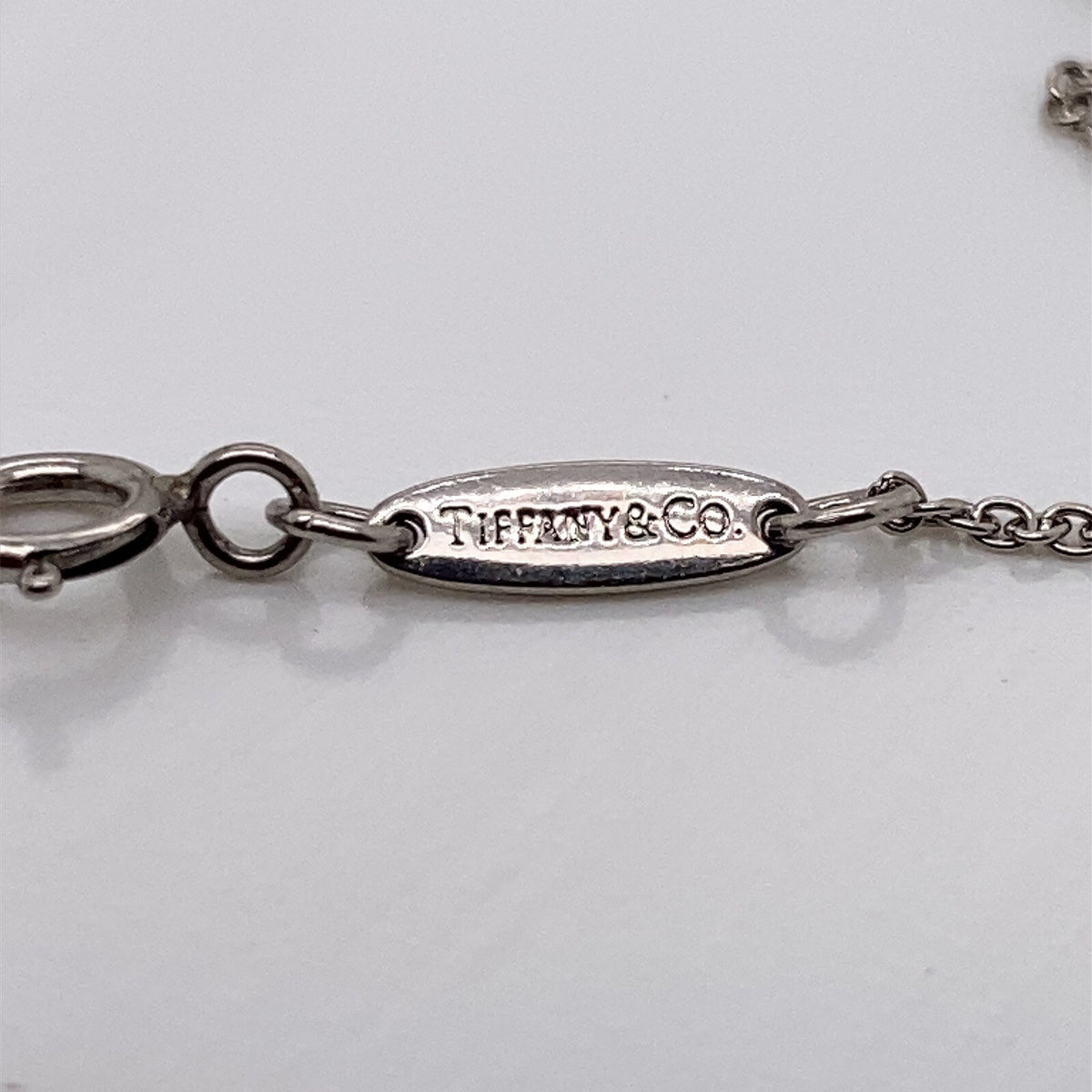 Tiffany & Co. Elsa Peretti Platinum Crystal Quartz Tear Drop Pendant Necklace (view 5)
