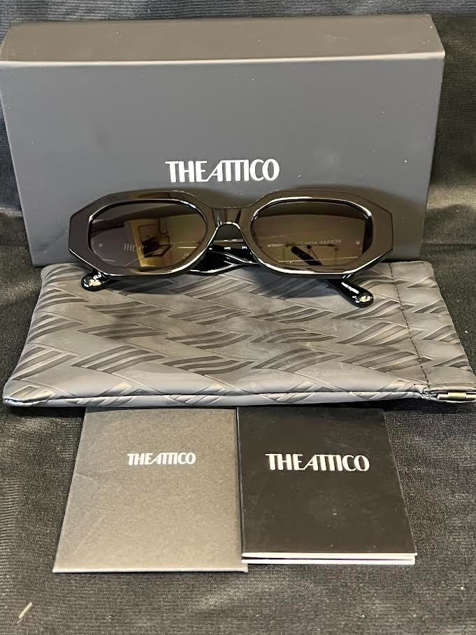 THE ATTICO x LINDA FARROW IRENE SUNGLASSES BLACK ATTICO14C1SUN 140mm 54-19 — view 4