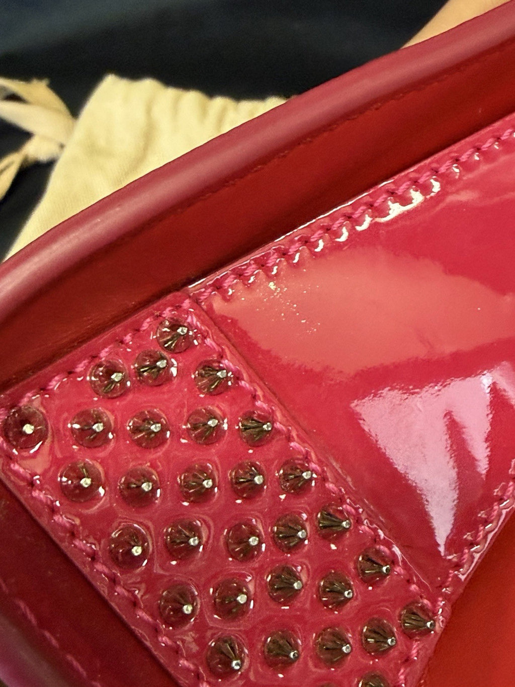 Christian Louboutin Nano Paloma Bag Pink Removable Chain Strap (view 9)