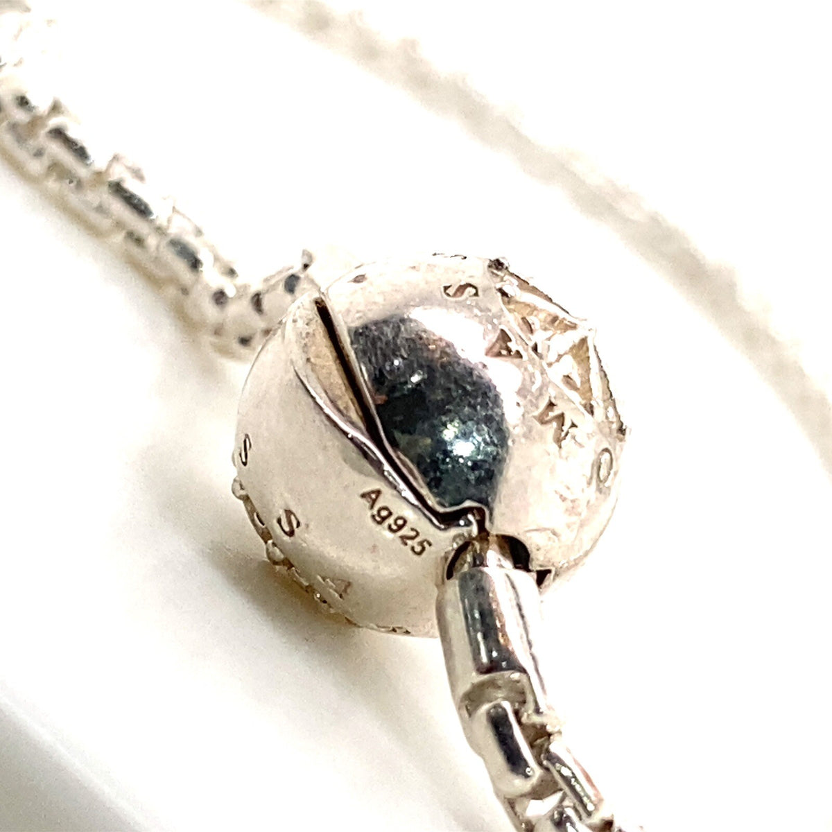 Thoms Sabo Sterling Silver 925 Barrel Link Bracelet 7.75" (view 5)