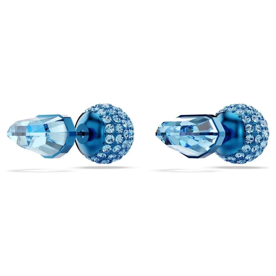 Swarovski Lucent Stud Earrings Pave Ball Blue Finish Crystals/pvd 5680693 (view 4)