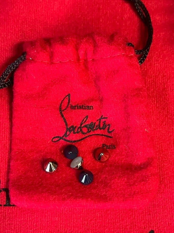Christian Louboutin Calf Hair Spiked Malabar Hill Flat Size 38 (us 8) (view 13)