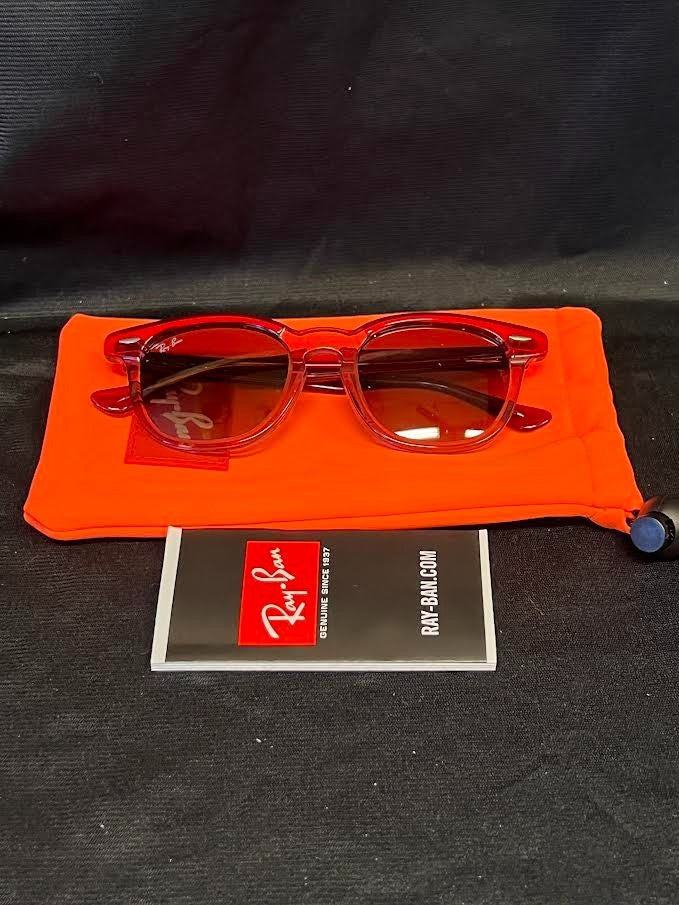 RAY-BAN JUNIOR SUNGLASSES RJ9098S 715413 45-18 RED ORANGE/BROWN GRADIENT 130mm — view 6