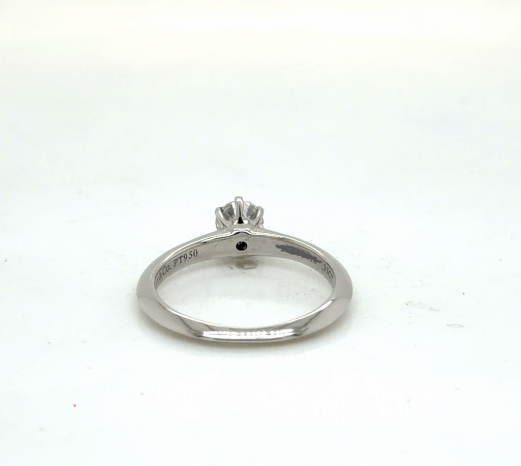 Tiffany & Co. 0.33ct Round Brilliant Diamond Solitaire Engagement Ring Size 4.5 (view 7)