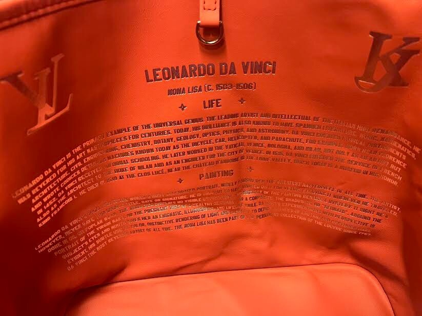 Louis Vuitton Xjeff Koons Masters Collection DA Vinci Neverfull MM Pink Interior (view 11)