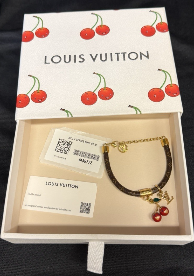 Louis Vuitton x Murakami LV x TM Cerise Bracelet M8977Z Monogram Canvas, Cherry (view 6)