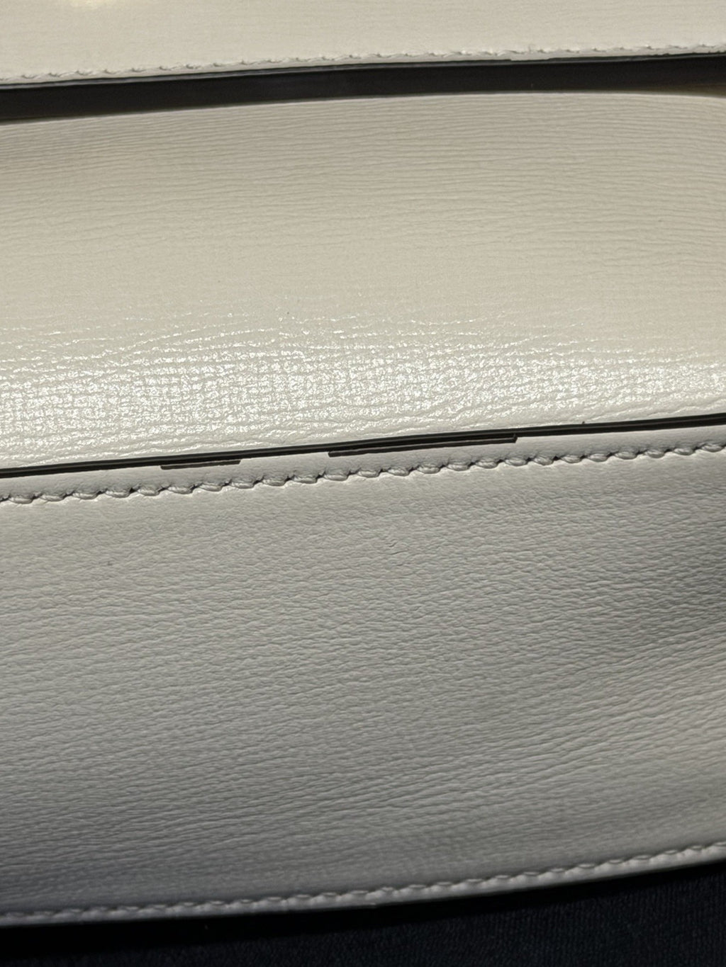 Gucci Horsebit 1955 Crossbody Bag Adjustable Strap Cream Leather, Gold Hardware (view 18)