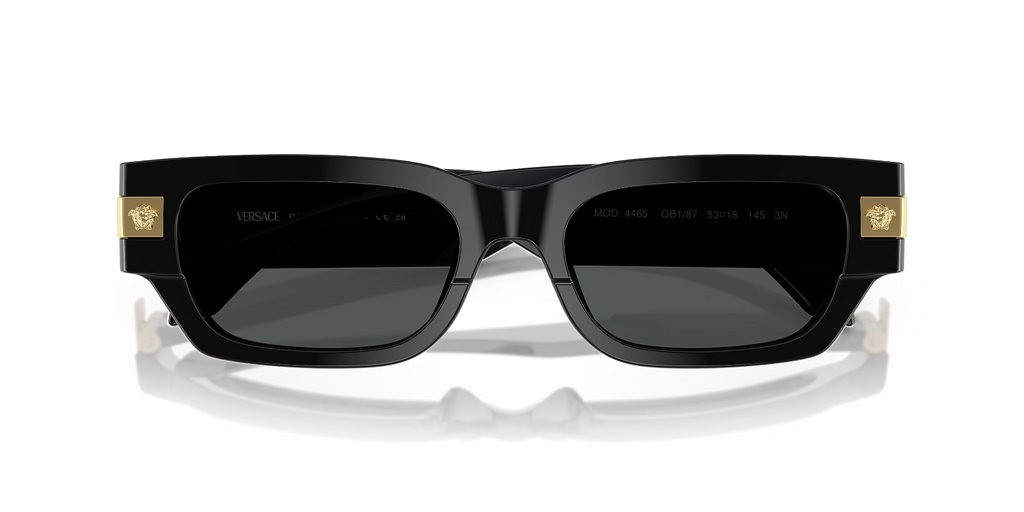 VERSACE VE4465 GB1/87 Black Frame/Dark Grey Lens 53-18-145mm Sunglasses (view 5)