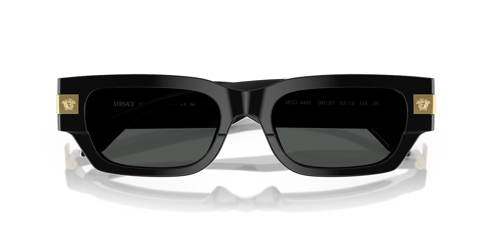 VERSACE VE4465 GB1/87 Black Frame/Dark Grey Lens 53-18-145mm Sunglasses — view 5