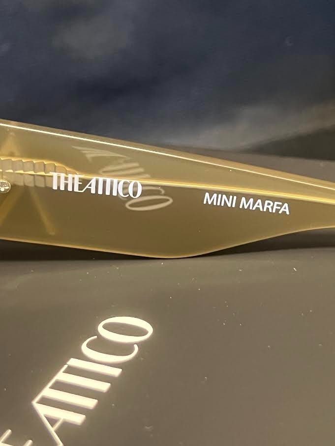 The Attico x Linda Farrow Mini Marfa Sunglasses Mastice ATTICO16C28SUN 140mm (view 5)