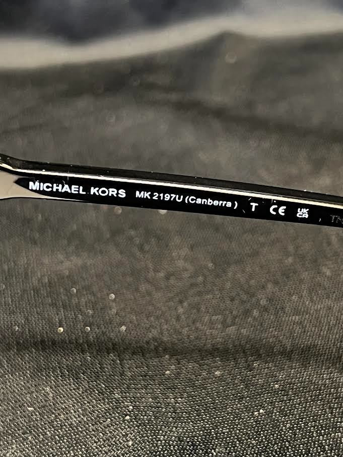 MICHAEL KORS CANBERRA SUNGLASSES MK2197U BLACK/GREY GRADIENT POLARIZED 140mm — view 8