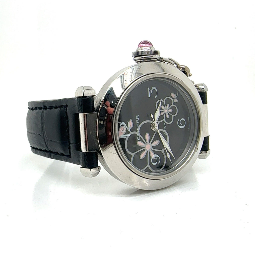 Cartier Floral Pasha C Automatic Stainless Steel Watch Limited Edition 35mm — view 2