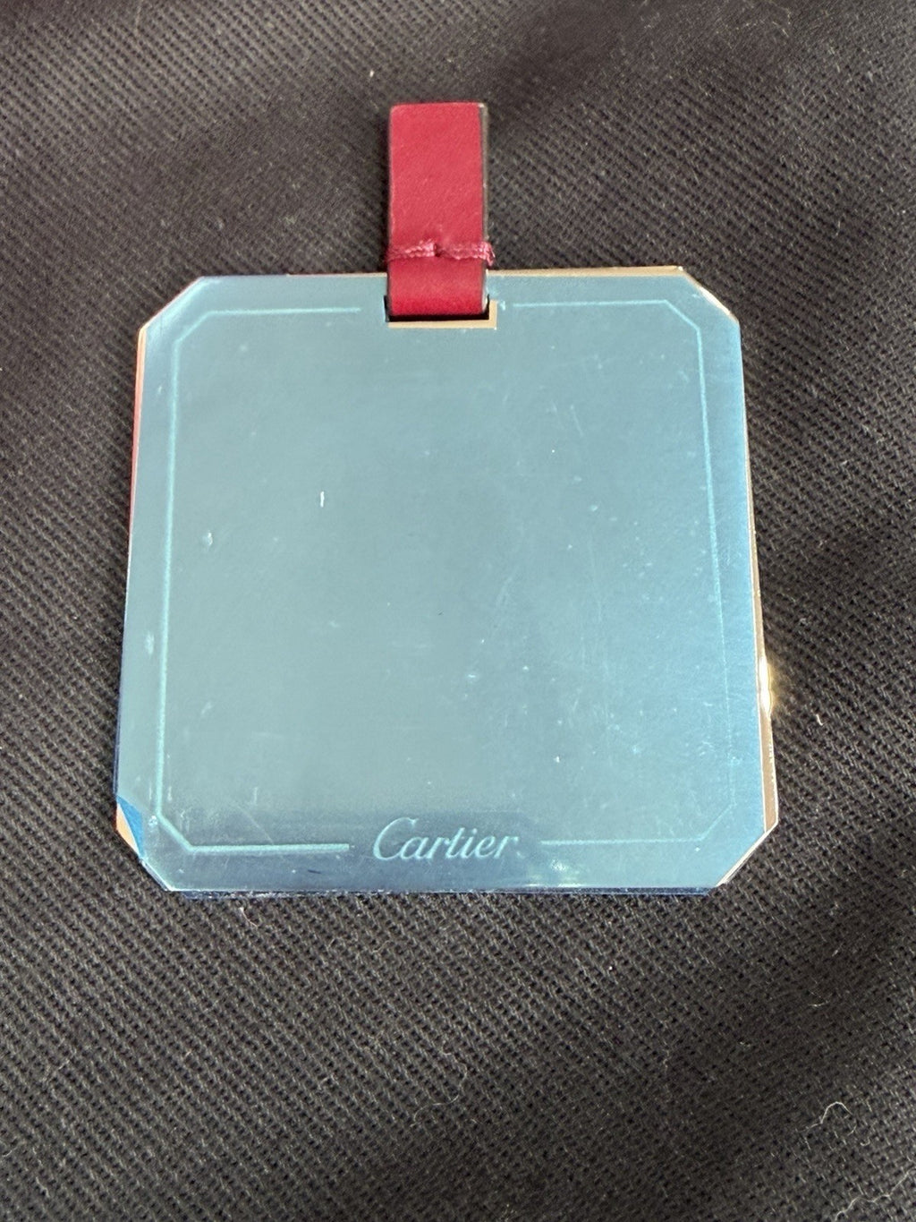 Cartier Mini Bag, C de Cartier Cherry Red Calfskin Gold Hardware Chain Strap (view 10)