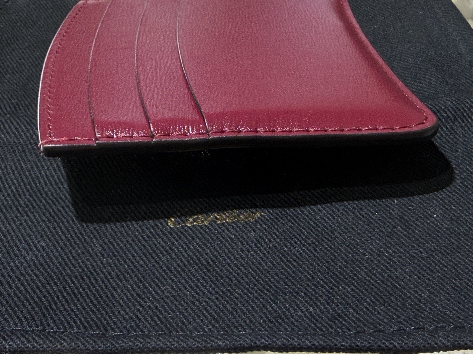 Cartier Panthere de Cartier Card Holder Red Wine Gold C Logo3