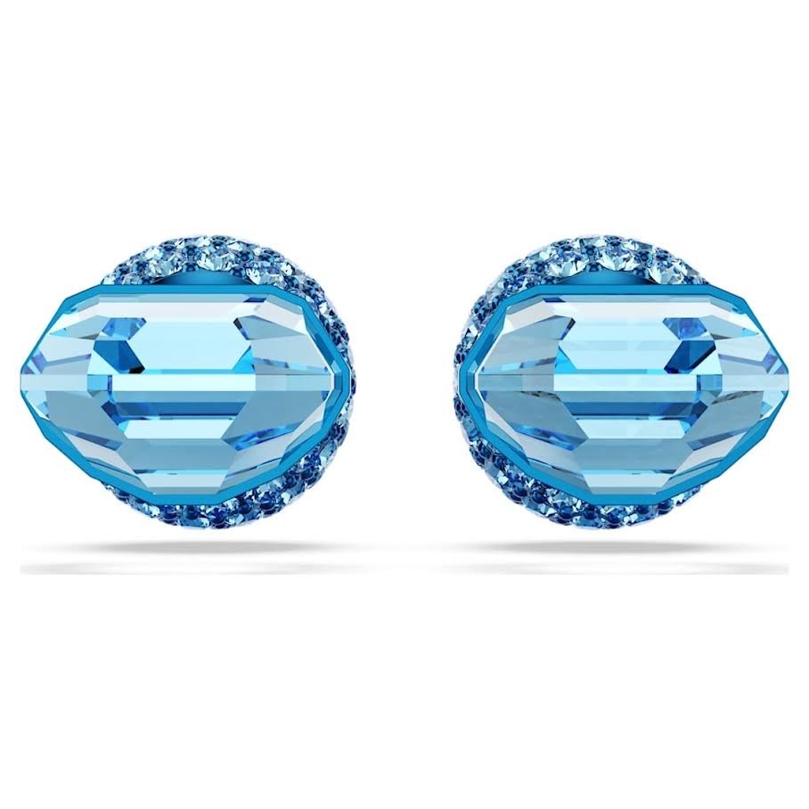 Swarovski Lucent Stud Earrings Pave Ball Blue Finish Crystals/pvd 5680693 (view 3)