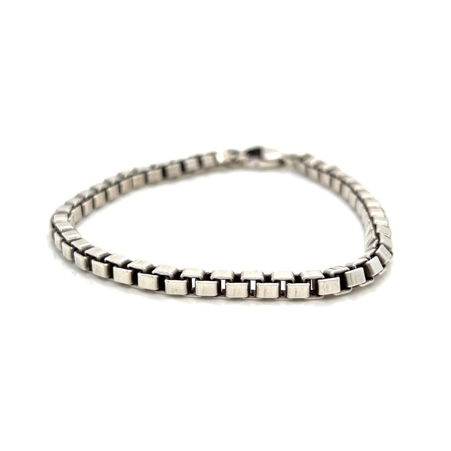 Tiffany & Co. Venetian Link Chain Bracelet Sterling Silver 925 Medium - 7.5 in (view 3)