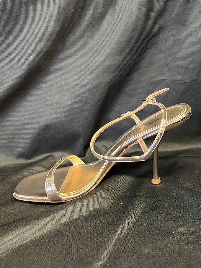 Louis Vuitton 6AM Sandal Size 41 (us 11) 1AGWZ2 Gold Metallic Leather Heels (view 10)