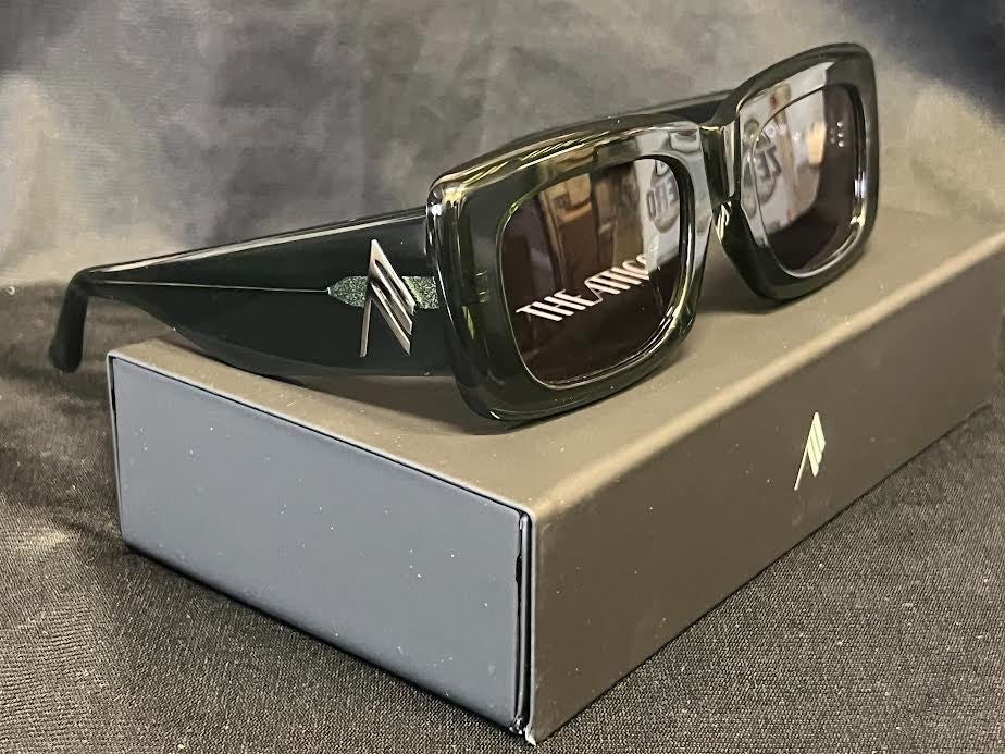 THE ATTICO x LINDA FARROW MARFA SUNGLASSES MILITARY GREEN ATTICO3C34SUN 140mm — view 5