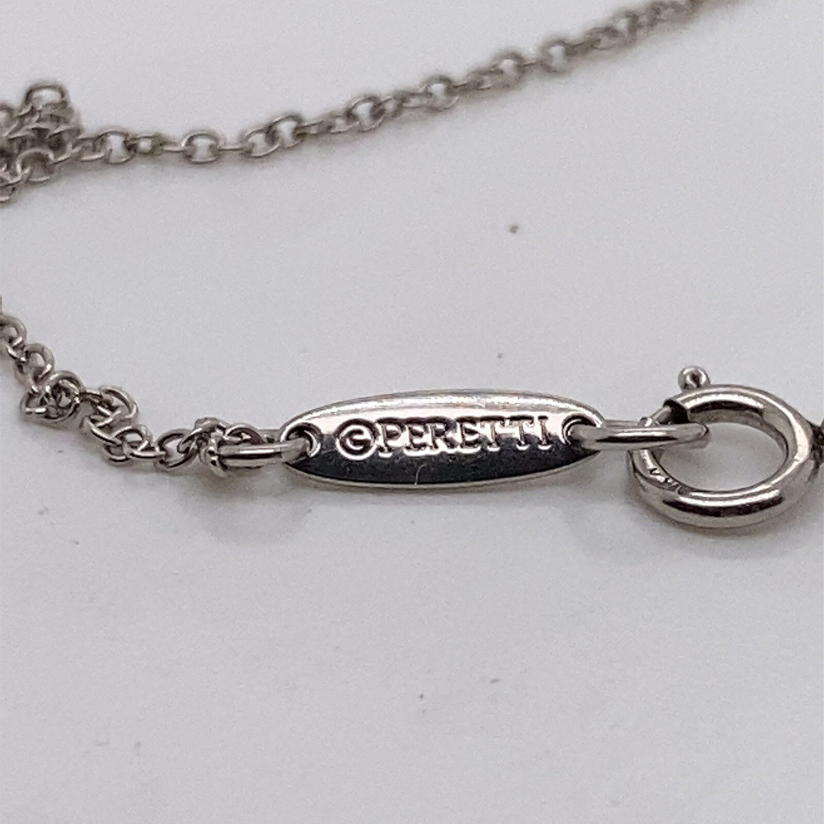 Tiffany & Co. Elsa Peretti Platinum Crystal Quartz Tear Drop Pendant Necklace (view 4)