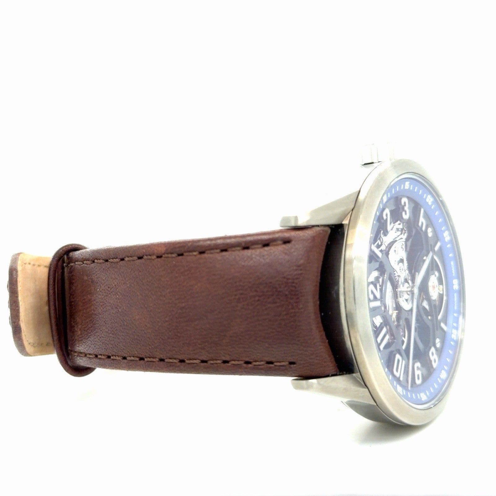 Raymond Weil Freelancer Automatic Blue Dial 2875-TIR-05500 Brown Leather USA LE (view 11)