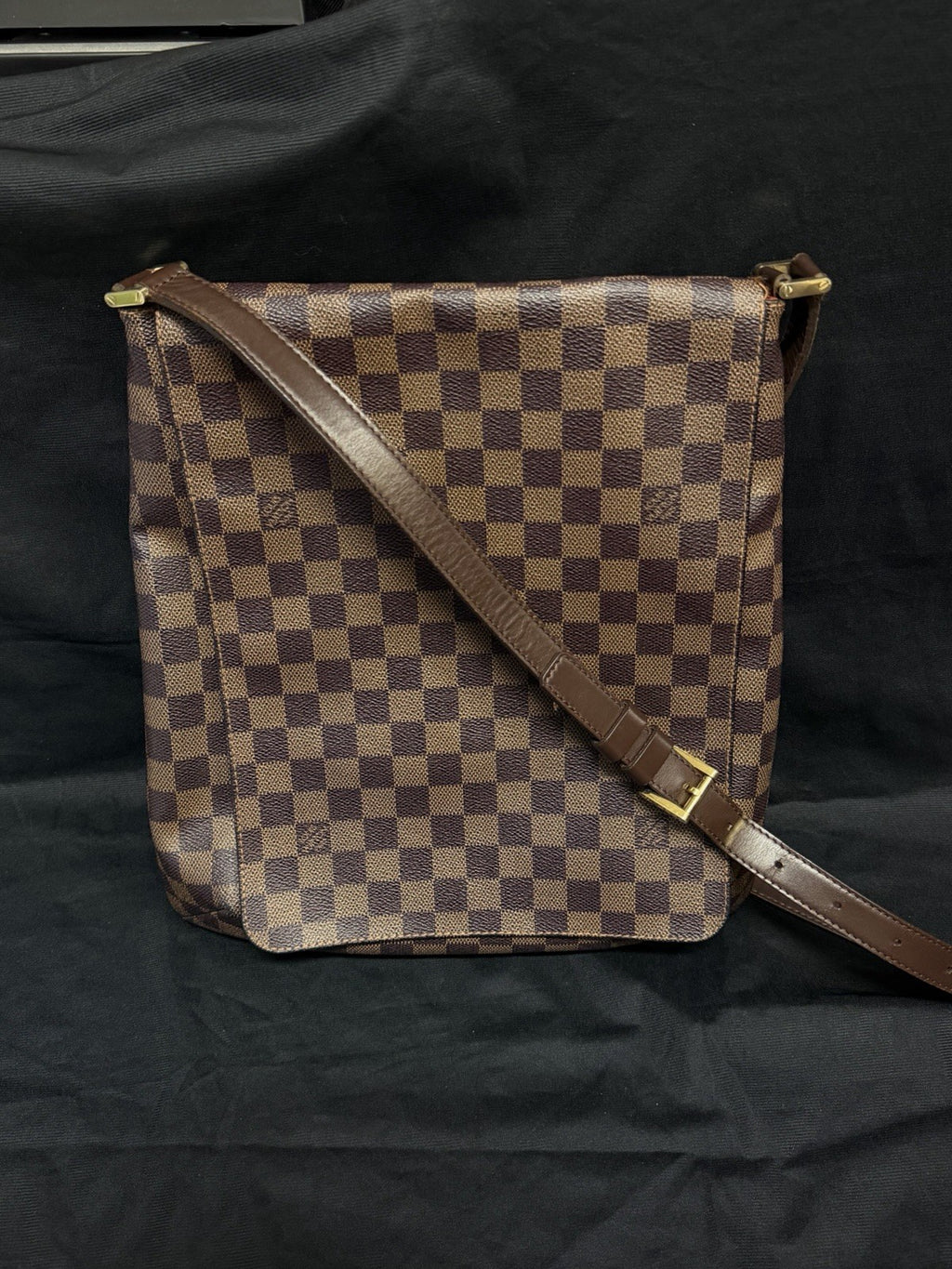 Louis Vuitton Musette Crossbody Brown Canvas Damier Ebene (view 1)