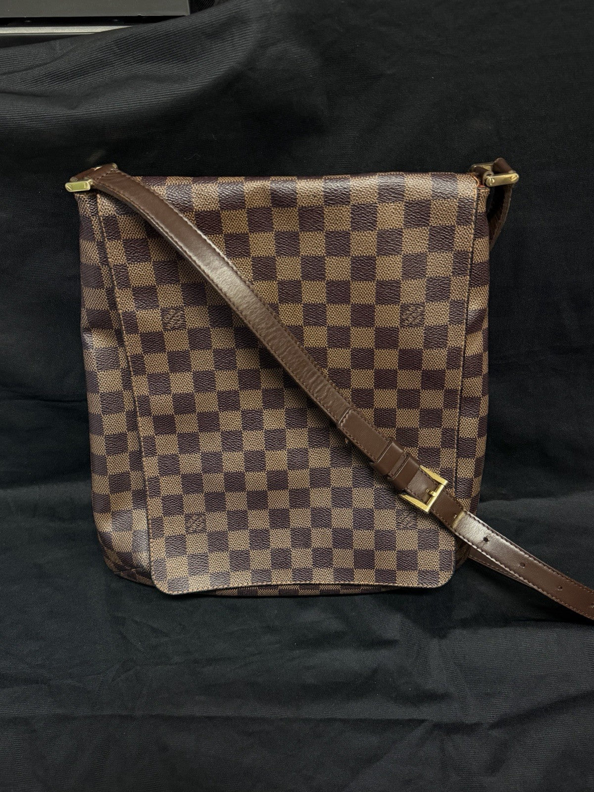 Louis Vuitton Musette Crossbody Brown Canvas Damier Ebene (view 1)