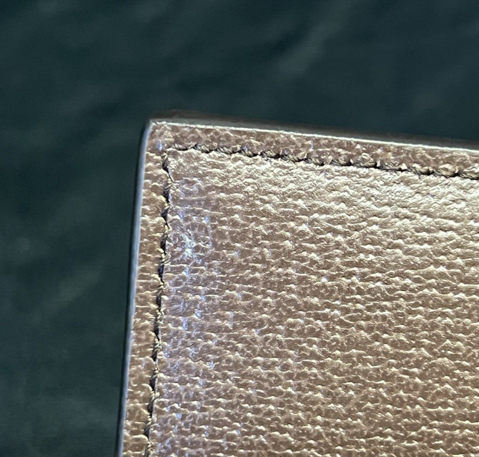 GUCCI OPHIDIA GG SUPREME CANVAS AND LEATHER COMPACT WALLET8