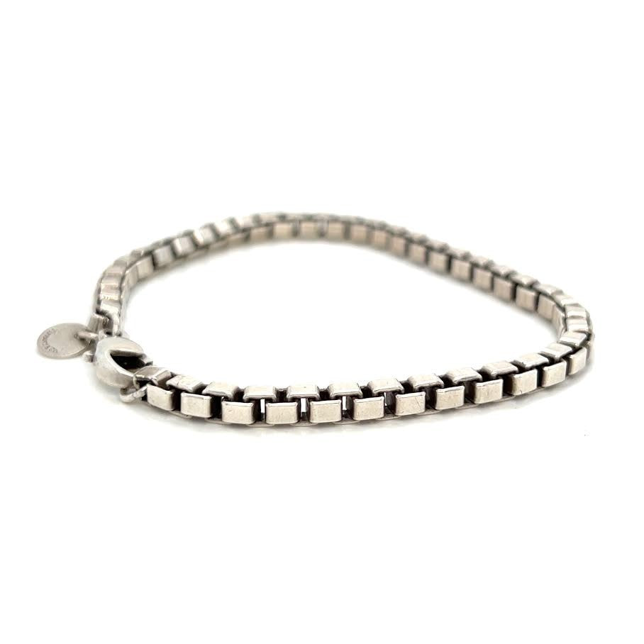 Tiffany & Co. Venetian Link Chain Bracelet Sterling Silver 925 Medium - 7.5 in (view 5)
