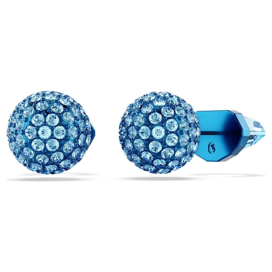 Swarovski Lucent Stud Earrings Pave Ball Blue Finish Crystals/pvd 5680693 (view 1)