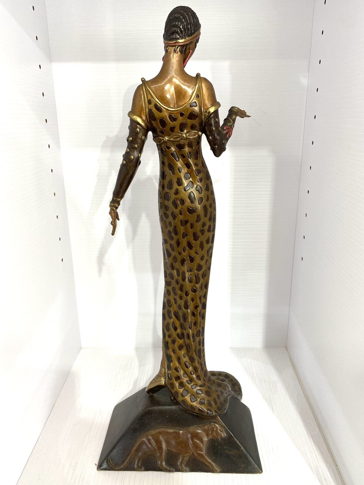 Erte Treasure in Bronze Julietta Bronze Sculpture Statue with paperwork (view 2)
