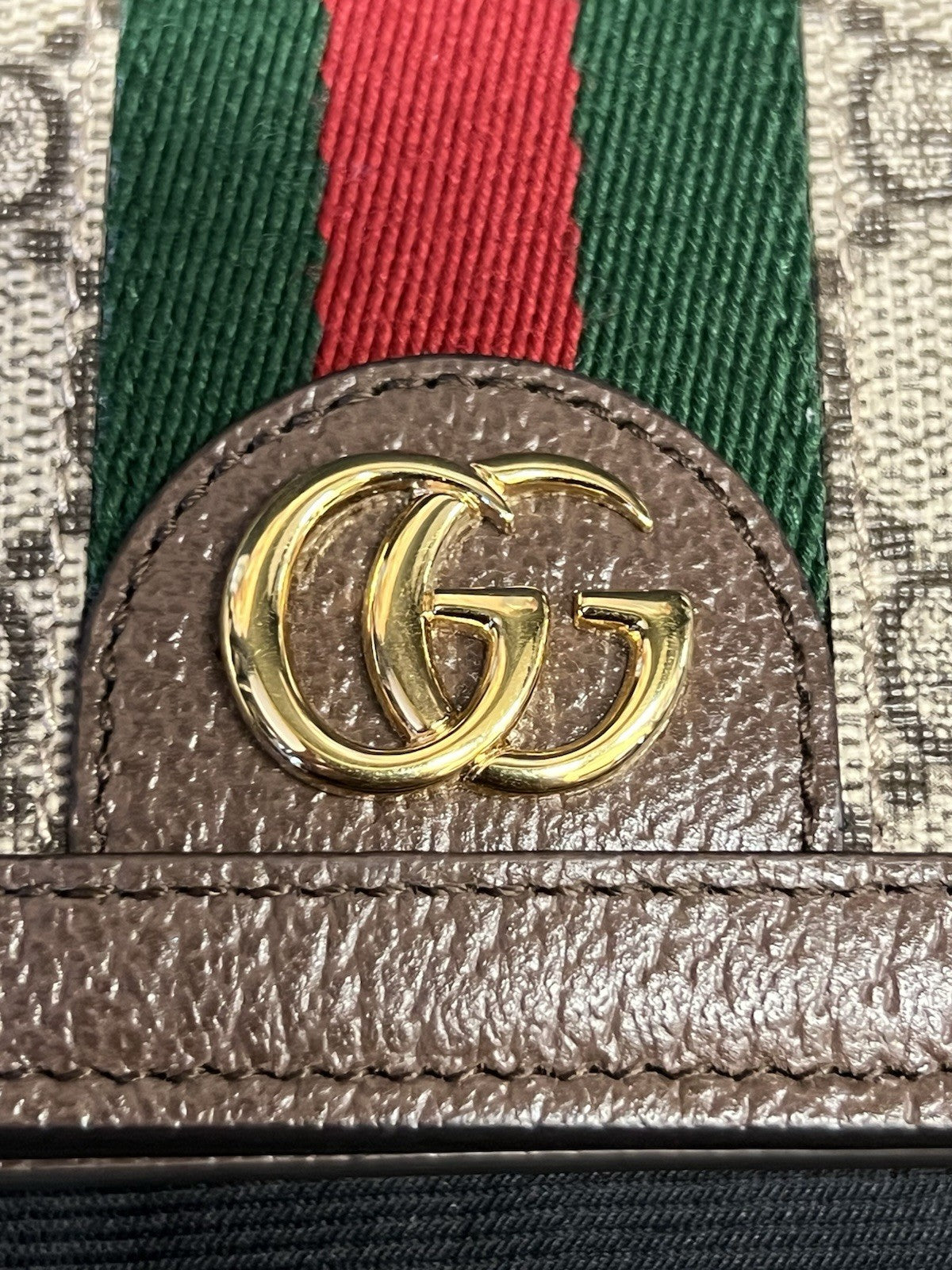 GUCCI OPHIDIA GG SUPREME CANVAS AND LEATHER COMPACT WALLET13
