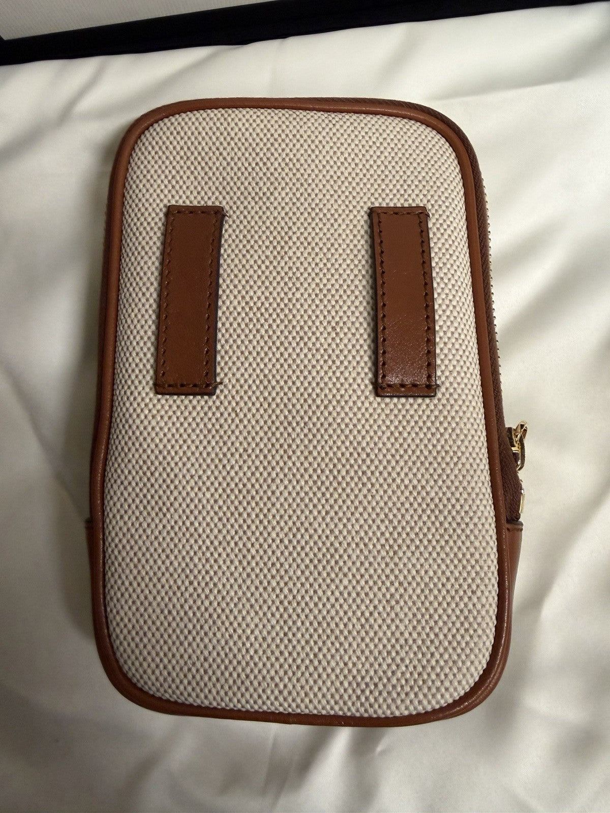 Gucci Canvas 34" Belt Bag Phone Case Beige/Brown — view 3
