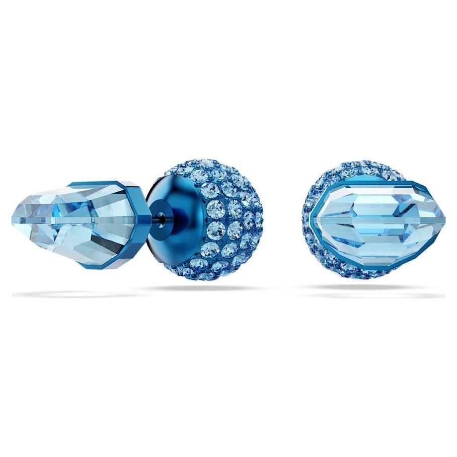 Swarovski Lucent Stud Earrings Pave Ball Blue Finish Crystals/pvd 5680693 (view 2)
