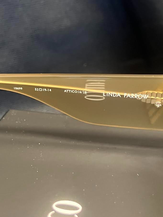 The Attico x Linda Farrow Mini Marfa Sunglasses Mastice ATTICO16C28SUN 140mm (view 6)