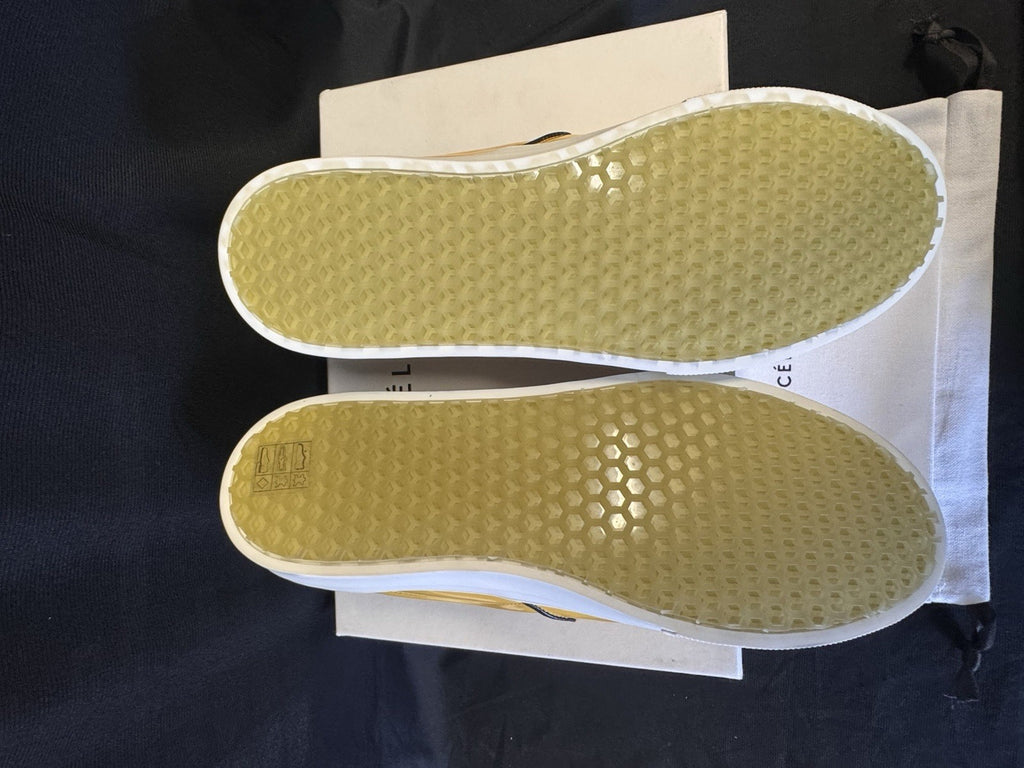 Celine Yellow Leather Slip ON Sneakers 345131 Size EU 38.5/ US 8.5 (view 9)