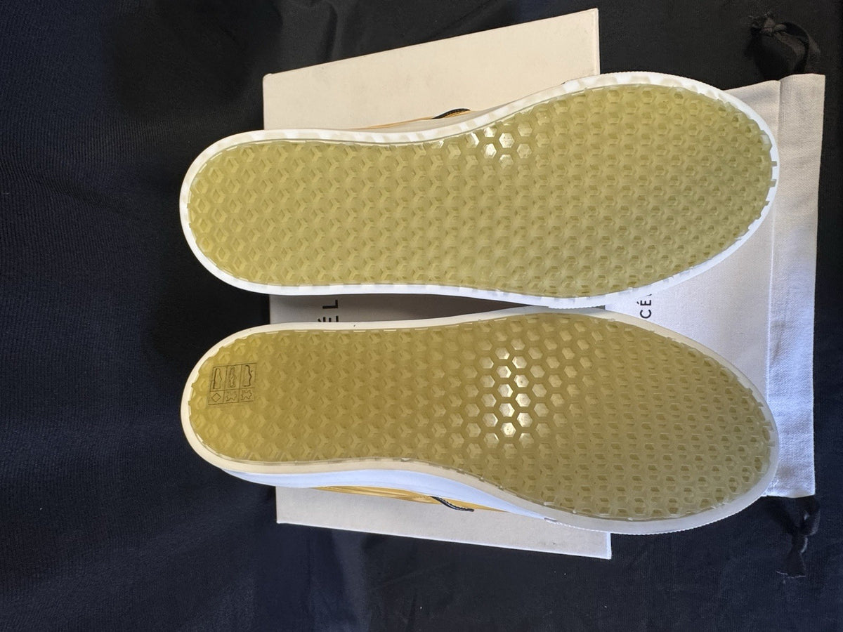 Celine Yellow Leather Slip ON Sneakers 345131 Size EU 38.5/ US 8.5 (view 9)