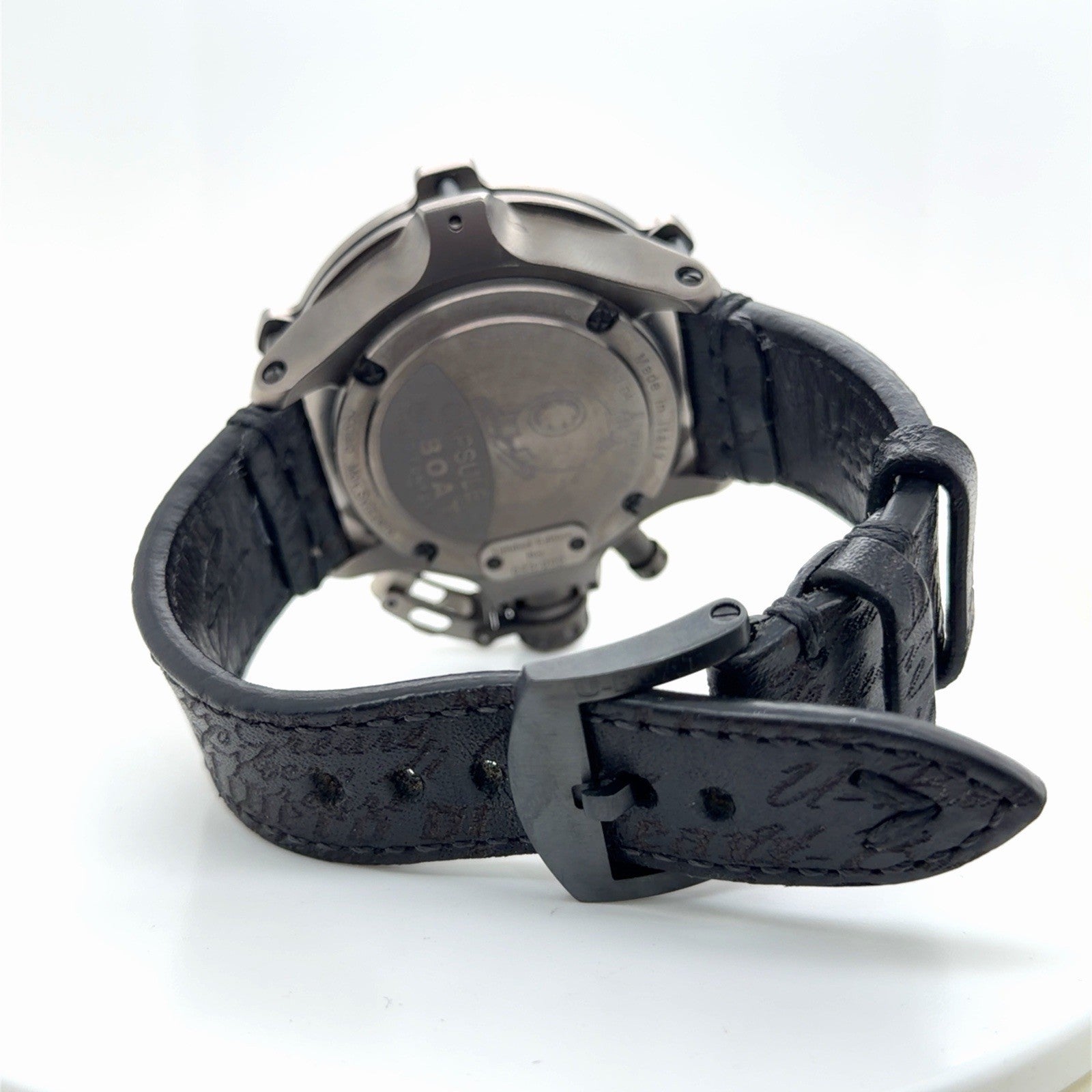 U-Boat Capsule 50mm Automatic PVD BK BL UB8806 Black Dial, Steel, Leather (view 5)