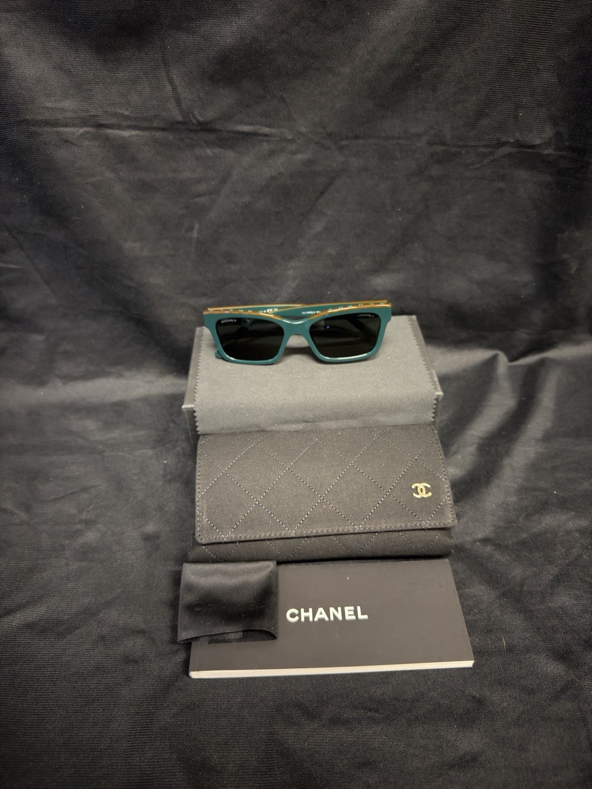 Chanel Sunglasses CH5417 Green And Kaki Dark Green — Certified Authentic | San Diego Jewelry Buyers