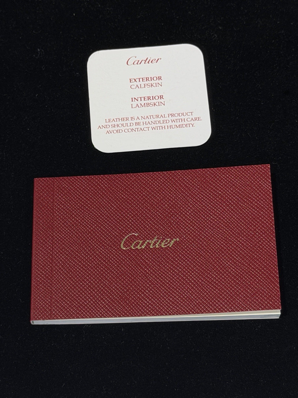 Cartier Panthere de Cartier Card Holder Red Wine Gold C Logo (view 9)