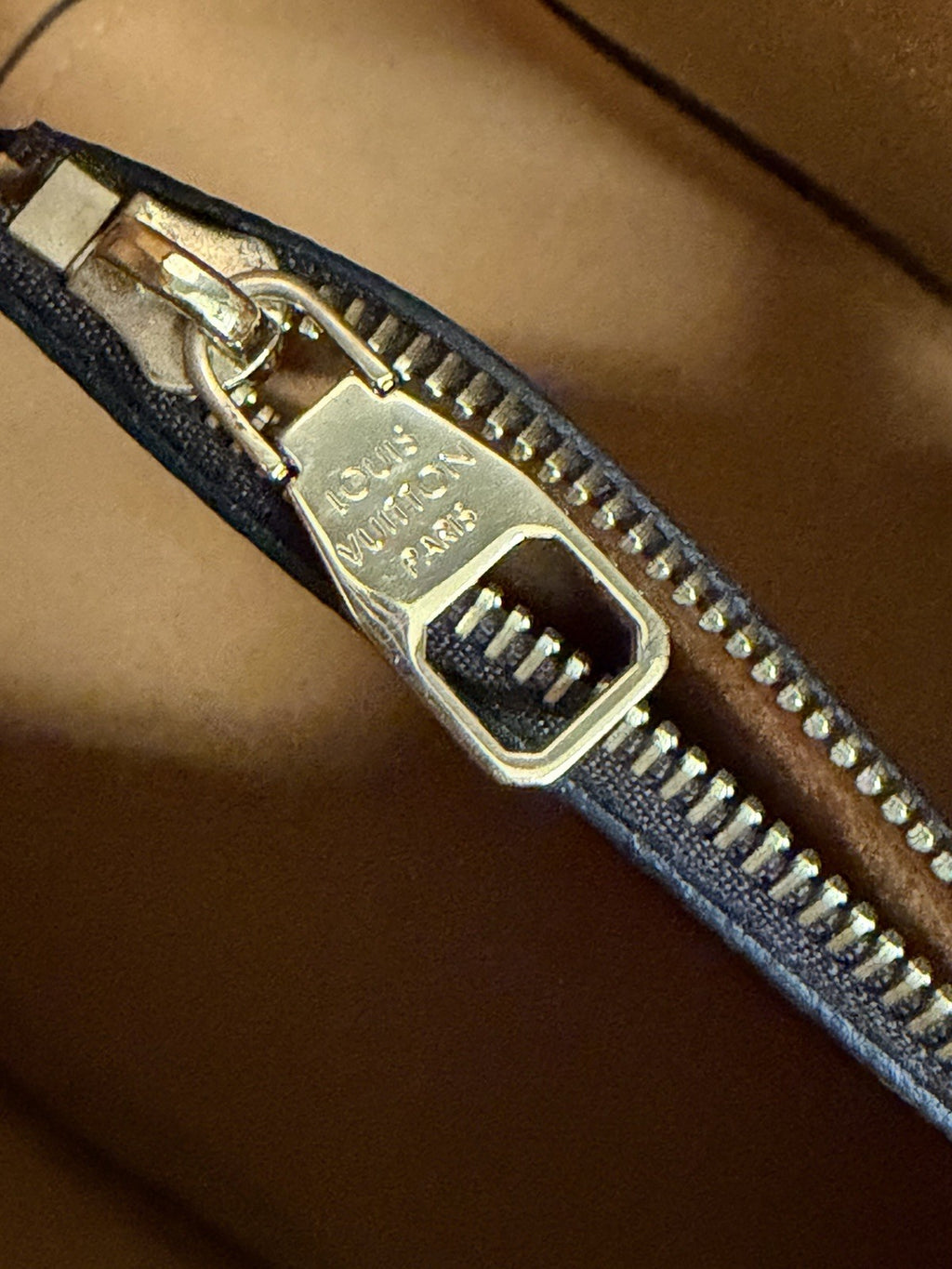 Louis Vuitton Damier Ebene Neonoe MM Safran Classic Bucket Shoulder Bag (view 13)