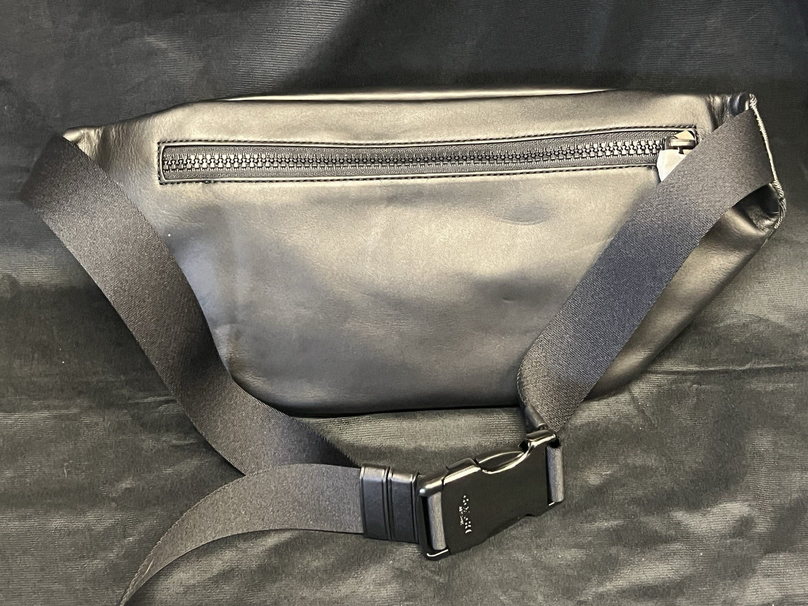 COACH TRACK BELT BAG C3765 CHARCOAL/GREY/BLACK WAIST BAG FANNY PACK — view 3