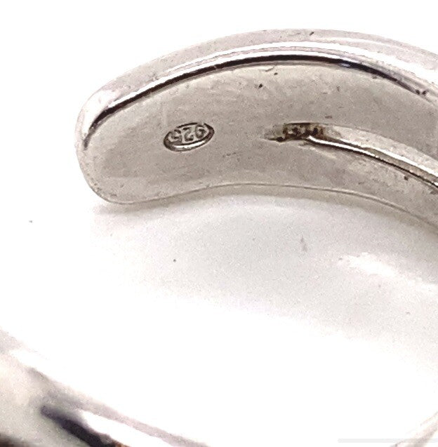 Armani cross over hoops, size 18mm, silver 925 with rhodium plate (view 4)