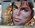Michael Jackson Nate Giorgio 2 Original Paintings & Print given to Melinda Nones0