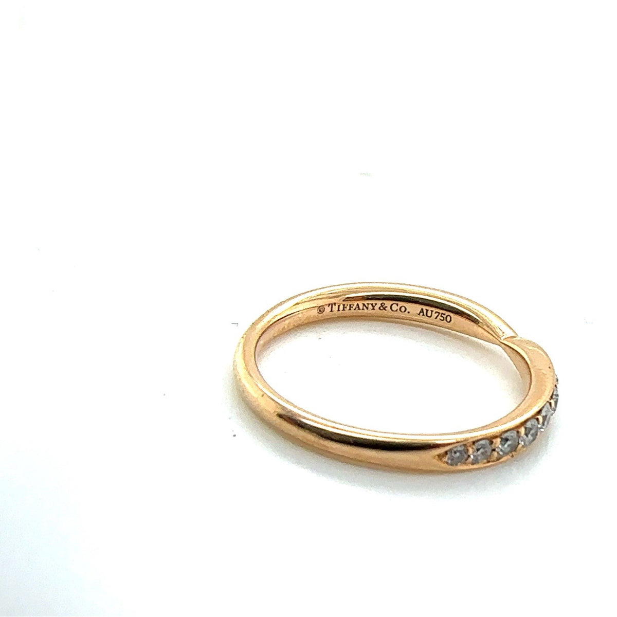 0.23tcw Tiffany & Co. Harmony Band 18k Rose Gold and Diamonds w/ Box (view 5)