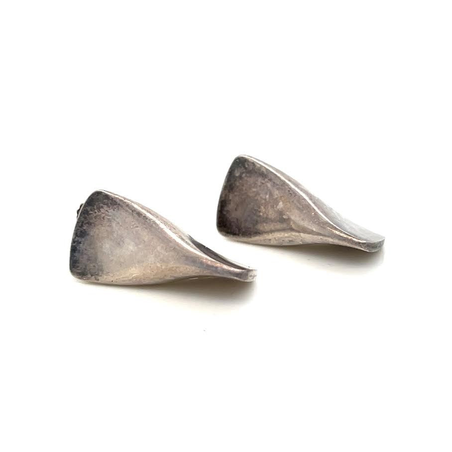 GEORG JENSEN VINTAGE SCREW/CLIP ON EARRING STERLING SILVER 925 116B 1960's ERA — view 3