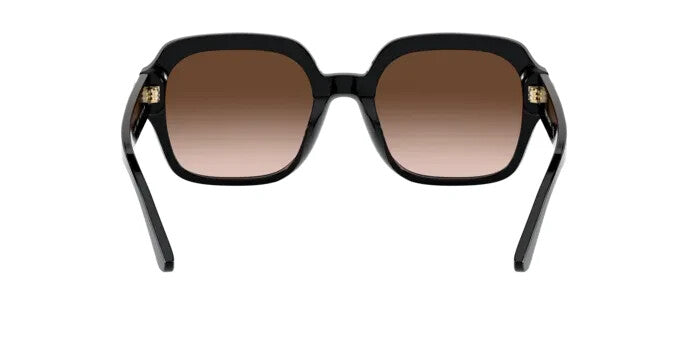 TY7143U TORY BURCH SQUARE SUNGLASSES BLACK FRAME DARK BROWN GRADIENT LENS 140MM — view 3